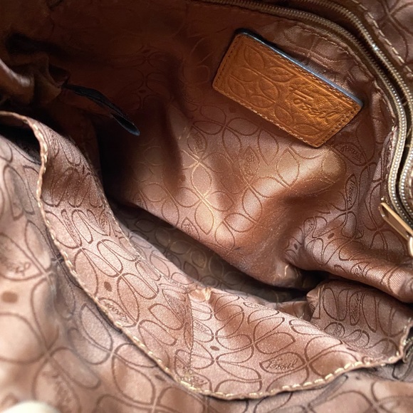 Fossil patchwork leather - Picture 6 of 8